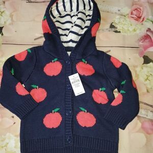 nwt gap button up sweater 6-12 months girls